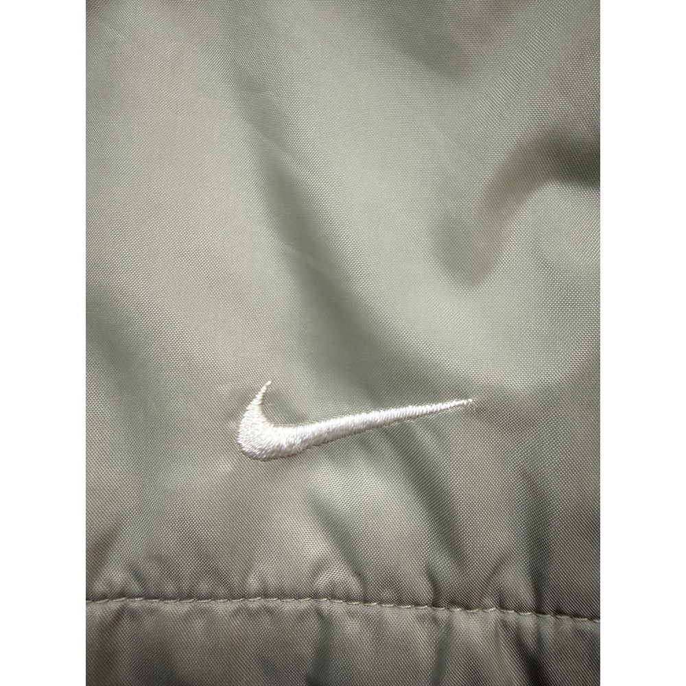 VTG Nike Windbreaker Jacket Mens XXL Gray White Full Zip Mesh Swoosh Y2K 90s - Picture 16 of 16